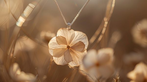 Bijou fleur séchée : élégance naturelle intemporelle